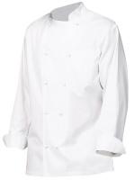 5NMR7 Unisex Chef Coat, 42, White
