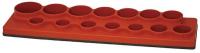 5NNE7 Tool Organizer, Sockets, 1/2 Dr, Red, Mag.