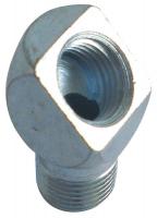 5NUF8 Grease Fitting, 45 Degree, Round, PK5