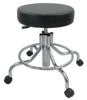 5NWG0 RoundPneumaticStool, Blck, 21-1/2to28-1/2&quot;