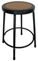 5NWH2 Round Stool, Natural Wood,
