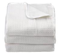 5NXN0 Baby Blanket, 32x40 In., White, Pk 6