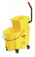 5NY79 Mop Bucket and Wringer, 35 qt., Yellow