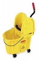 5NY84 Mop Bucket and Wringer, 35 qt., Yellow