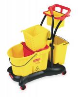 5NY87 Mop Bucket and Wringer, 35 qt., Yellow