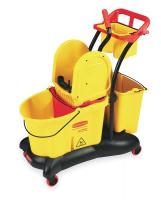 5NY88 Mop Bucket and Wringer, 35 qt., Yellow