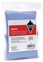 5NYH4 Shammy Sponge, Blue, 4In L, 3In W, PK2