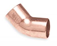 5P038 Elbow, 45 Deg, 1/2 In, Wrot Copper