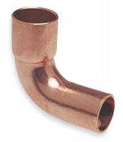 5P068 Elbow, 90 Deg, Med Radius, 1/2 In, Copper