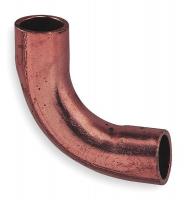 5P084 Elbow, 90 Deg, Long Radius, 1/4 In, Copper