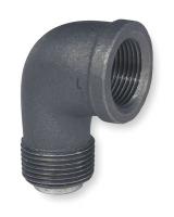 5P460 Street Elbow, 90 Deg, 1/2 In, Black