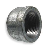 5P898 Cap, 1/8 In, NPT, Galvanized Malleable Iron