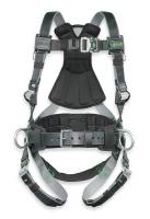 5PA97 Full Body Harness, Unversal, 400lb, Blk/Gry
