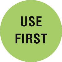 16U946 Inventory Control Label, Use First, PK1000