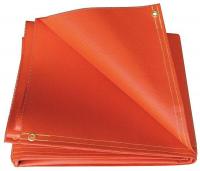 5PGV8 Welding Curtain, Silicone, 6x6, Orange
