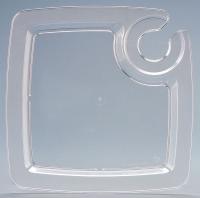 5PKU8 Disposable Plate, 9 In, Square, PK 160