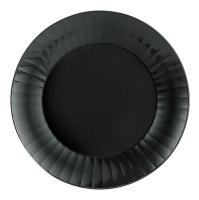 5PKY6 Disposable Plate, 9 In, Black, PK 160