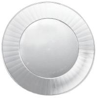 5PKY7 Disposable Plate, 9 In, Clear, PK 160
