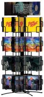 5PTN8 CD Counter Display, Wire, 32 Compart, Blk