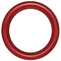 5PYF8 Gasket, Size 4 In, Tri-Clamp, Red Buna