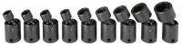 5PZL6 Univ Impact Socket Set, 1/4Dr, Metric, 9Pc