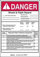 5RB64 Arc Flash Protection Label, 7 In. H, PK 5