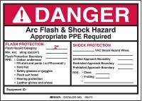 5RB74 Arc Flash Protection Label, 5 In. H, PK 5