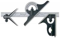 5RCJ6 Combination Square Set, 12 In, 4 Pc