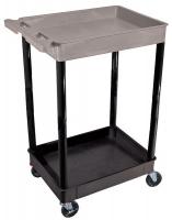 5RCR1 Utility Cart, 200 lb. Cap., PE, 3 Shelves