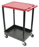 5RCR5 Utility Cart, 200 lb. Cap., PE, 3 Shelves