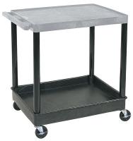 5RCT6 Utility Cart, 200 lb. Cap., PE, 2 Shelves