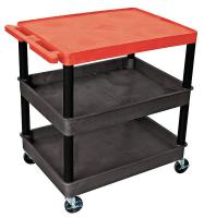 5RCU3 Utility Cart, 300 lb. Cap., PE, 2 Shelves
