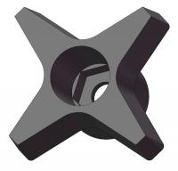 5REK0 Snap Lock Four Knob, 1-3/4, Thru, M6