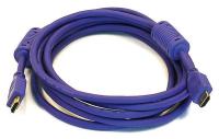 5RFF7 HDMI Cable, High Speed, Purple, 10ft., 28AWG
