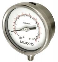5RND2 Ammonia Gauge, Filled, 2.5 In Vac to300psi
