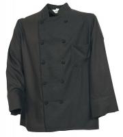 5RNY3 Unisex Chef Coat, 2XL, Black