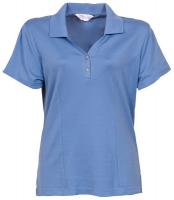 5RPH0 Women&#39;s  Knit Shirt, XL, Frech Blue