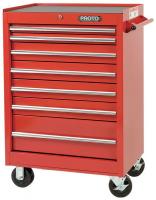 5RRF9 Rolling Cabinet, 27 In, 7 Dr, Red