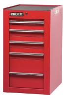 5RRG2 Side Cabinet, 19 In, 5 Dr, Red