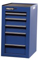 5RRG4 Side Cabinet, 19 In, 5 Dr, Blue