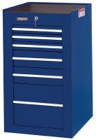 5RRG7 Side Cabinet, 19 In, 6 Dr, Blue