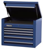 5RRH4 Tool Chest, 34 In, 5 Dr, Blue