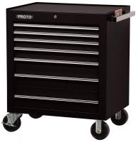 5RRJ3 Rolling Cabinet, 34 In, 7 Dr, Black