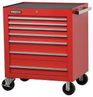 5RRJ5 Rolling Cabinet, 34 In, 7 Dr, Red