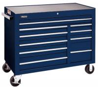 5RRL2 Rolling Workstation, 50 In, 10 Dr, Blue