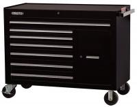 5RRL8 Rolling Workstation, 50 In, 7 Dr, Black