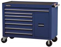 5RRL9 Rolling Workstation, 50 In, 7 Dr, Blue
