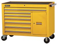 5RRN1 Rolling Workstation, 50 In, 7 Dr, Yellow