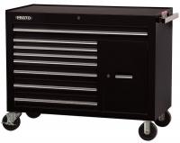 5RRN5 Rolling Workstation, 50 In, 8 Dr, Black