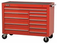 5RRP2 Rolling Workstation, 57 In, 11 Dr, Red